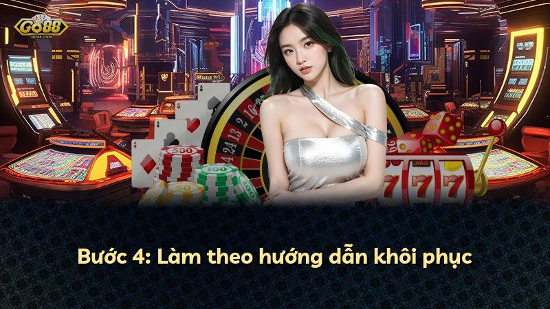 Bước 4: Làm theo hướng dẫn khôi phục